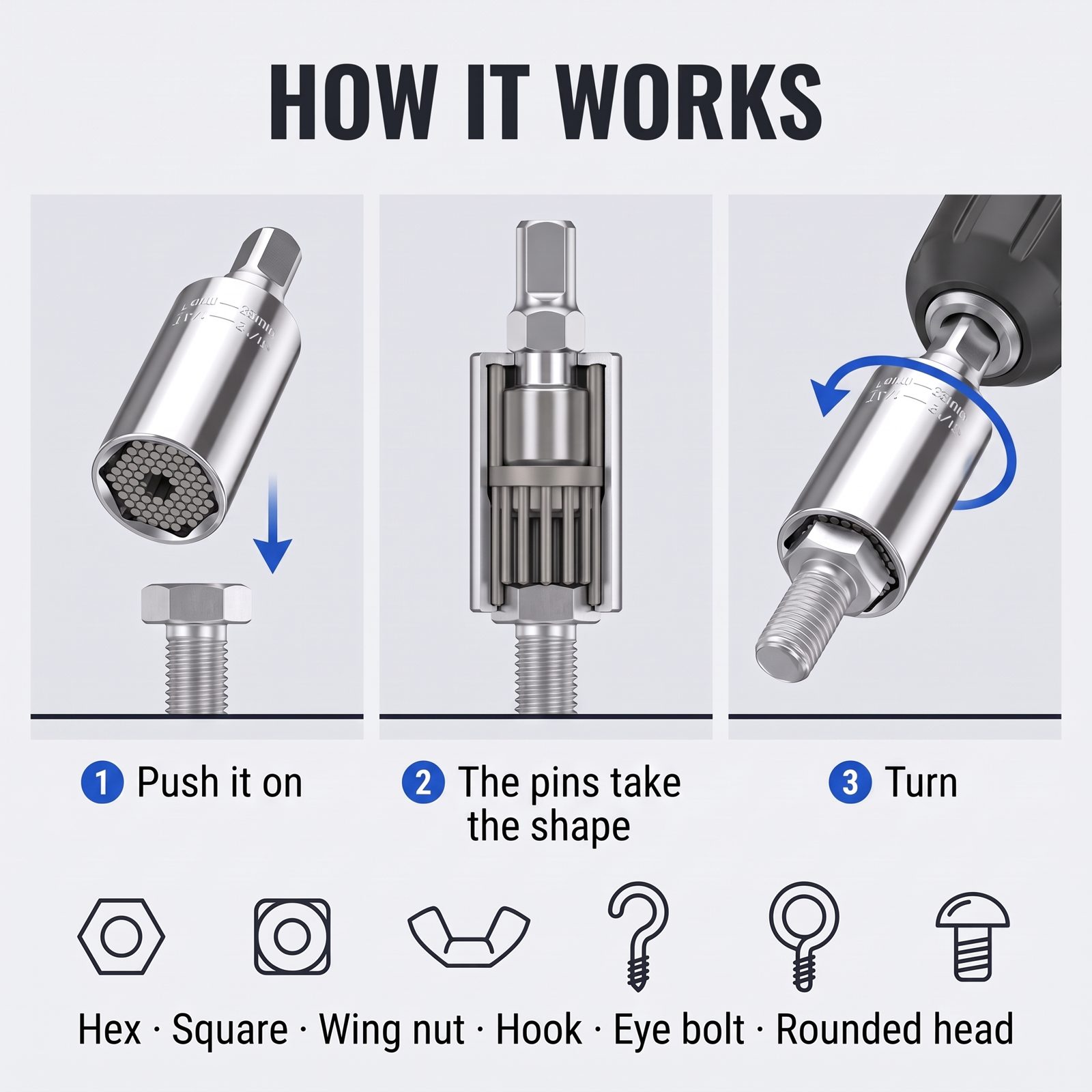 AdaptGrip Socket 7β19 mm